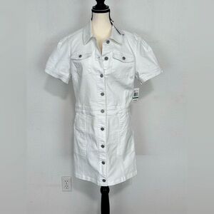 Habitual White Denim Mini Dress NWT